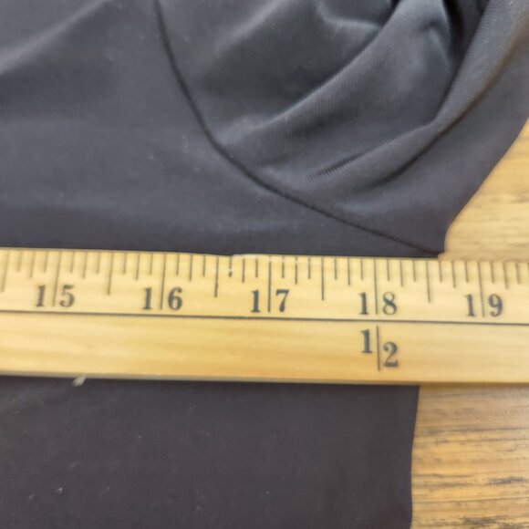 Joseph Ribkoff Black Tunic Top Size L 3/4 Sleeves, Made in Canada - Picture 6 of 7